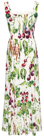 Vegetable Print Tank Dress