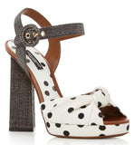 Polka Dot Sandals - White or Black