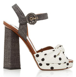 Polka Dot Sandals - White or Black