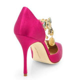 'Zullin' Satin Jeweled d‰۪Orsay Pumps