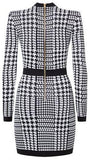 Houndstooth Mini Dress