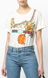 Logo T-shirt with Floral and Snake Print | DESIGNER INSPIRED FASHIONS