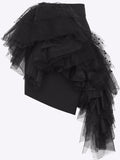 Asymmetrical Ruffle Mini Skirt | DESIGNER INSPIRED FASHIONS