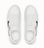 White Leather Monster Eye Sneakers - Silver or Gold