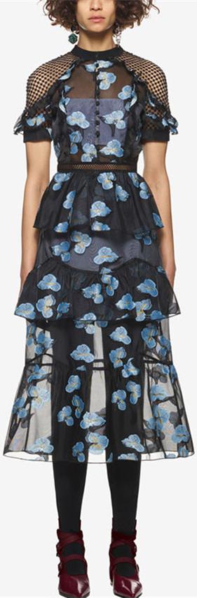 Fil Coupe Open Back Cape Dress - DESIGNER INSPIRED FASHIONS