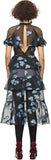Fil Coupe Open Back Cape Dress - DESIGNER INSPIRED FASHIONS