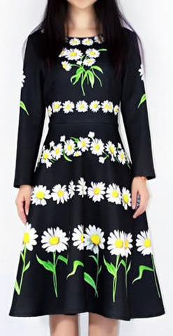 Daisy Print Dress
