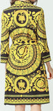 Baroque Print Shirt-Dress
