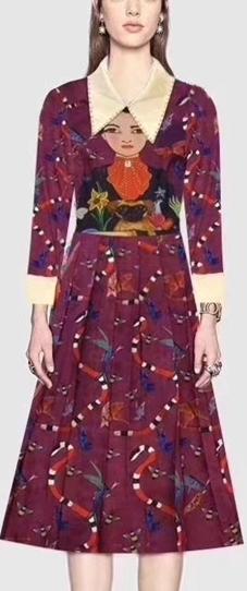 'Unskilled Worker' Snake Print Dress