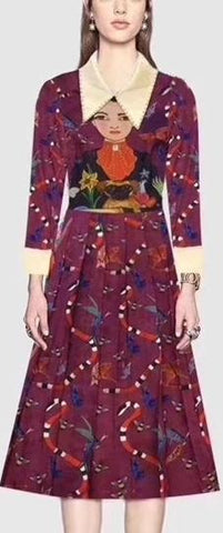 'Unskilled Worker' Snake Print Dress