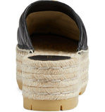 Pilar Platform Espadrille Mules, Black
