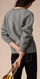 Logo Sculpted Sweatshirt, Grey | DESIGNER INSPIRED FASHIONS