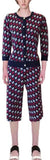Knit Plane Print Cardigan Sweater & Matching Cropped Pant set - DESIGNER INSPIRED FASHIONS