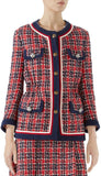 Cinch Waist Tweed Jacket