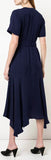 'Claire' Wrap Dress, Blue | DESIGNER INSPIRED FASHIONS