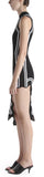 Asymmetric Wavy Dress, Black | DESIGNER INSPIRED FASHIONS