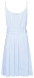 Ruffled Striped Cotton Mini Dress