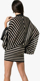 Striped V-Neck Mini Dress