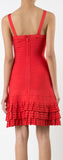 Layered Ruffles Fitted Dress