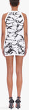 Short Marble Print Knit Dress