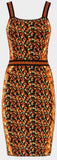 Print Jacquard Mini Dress