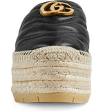 Pilar Platform Espadrille Mules, Black
