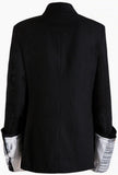 Book Print Sleeves Blazer