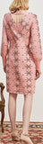 Embroidered Knit Dress
