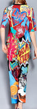 Multi Colored Printed Top and Pant Set