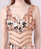 Embellished Sleeveless Gown - Gold or Black