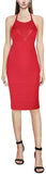 Red Halter Bandage Dress
