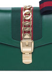 Sylvie Leather Shoulder Bag - (Black, White, Green, Red) - DESIGNER INSPIRED FASHIONS