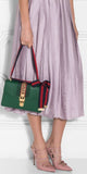 Sylvie Leather Shoulder Bag - (Black, White, Green, Red) - DESIGNER INSPIRED FASHIONS