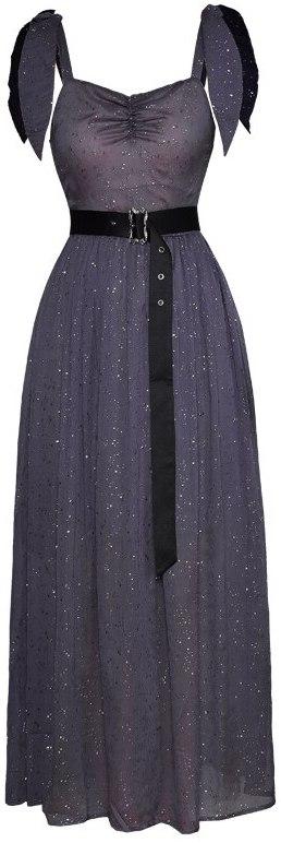 Belted Embellished Gown