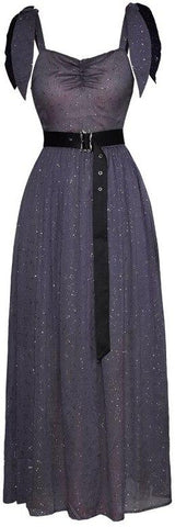 Belted Embellished Gown