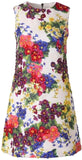 Multi Colored Floral Embellished Mini Dress