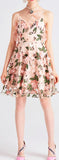 Floral Appliques Embroidered Sundress