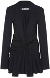 Black Draped Jacket