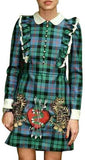 Ruffle Plaid Dress - DESIGNER INSPIRED FASHIONS
