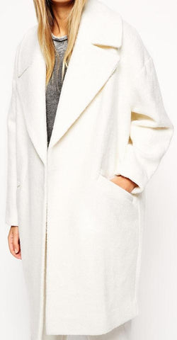 Textured Cashmere Wool Coat - DESIGNER INSPIRED FASHIONS