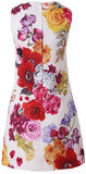 Embellished Floral-Print Mini Dress