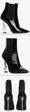 'Opyum' Booties in Black Patent Leather | DESIGNER INSPIRED FASHIONS