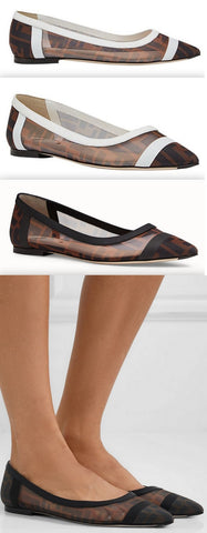 'Colibrì' Ballerina Flats - White or Black | DESIGNER INSPIRED FASHIONS