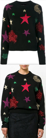 Sweater with Star Motif