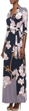 'Abigail' Printed Silk-Jersey Wrap Maxi Dress - DESIGNER INSPIRED FASHIONS