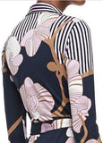 'Abigail' Printed Silk-Jersey Wrap Maxi Dress - DESIGNER INSPIRED FASHIONS