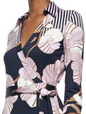 'Abigail' Printed Silk-Jersey Wrap Maxi Dress - DESIGNER INSPIRED FASHIONS