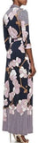'Abigail' Printed Silk-Jersey Wrap Maxi Dress - DESIGNER INSPIRED FASHIONS