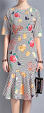 Printed Flared Dress