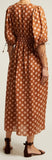 Primrose Shirred Polka-Dot Linen Dress